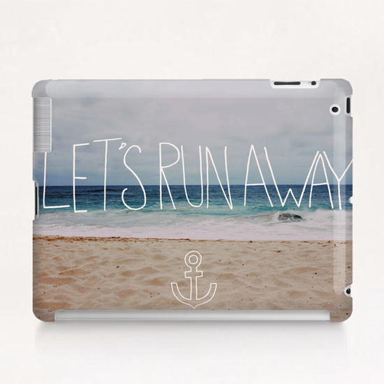 Let's Run Away - Sandy Beach Tablet Case by Leah Flores