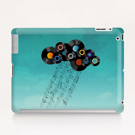 Music Cloud Tablet Case by Alex Xela