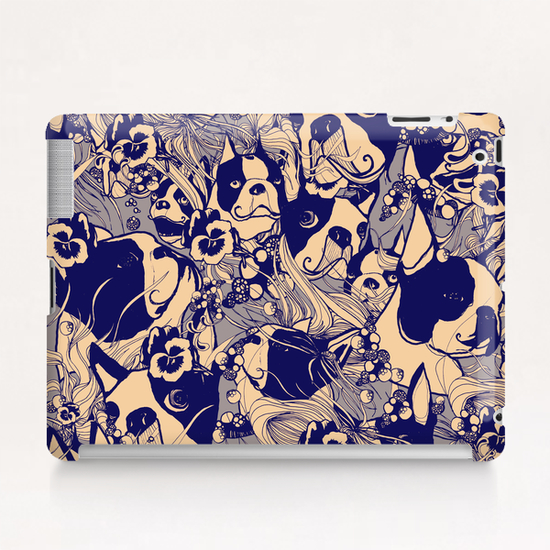 boston terriers blu Tablet Case by Giulioiurissevich