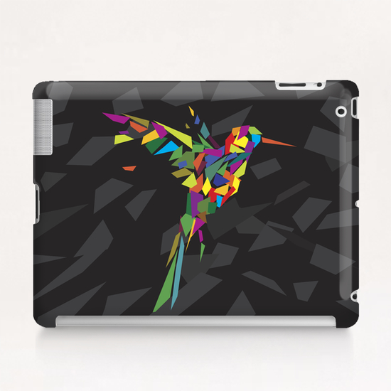 Rainbow Fly-Bird Tablet Case by Alex Xela