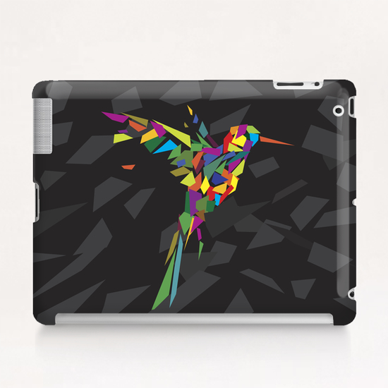 Rainbow Fly-Bird Tablet Case by Alex Xela