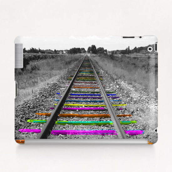 Rainbow Railway Tablet Case by Ivailo K