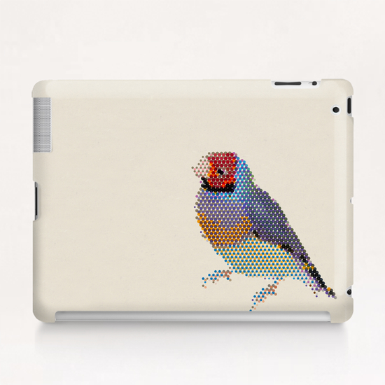 Red Head Bird Tablet Case by Alex Xela