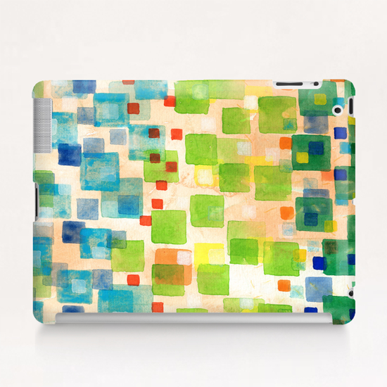 Squares crossing the Red Line  Tablet Case by Heidi Capitaine