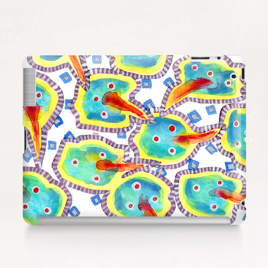 Red Beaks Pattern  Tablet Case by Heidi Capitaine