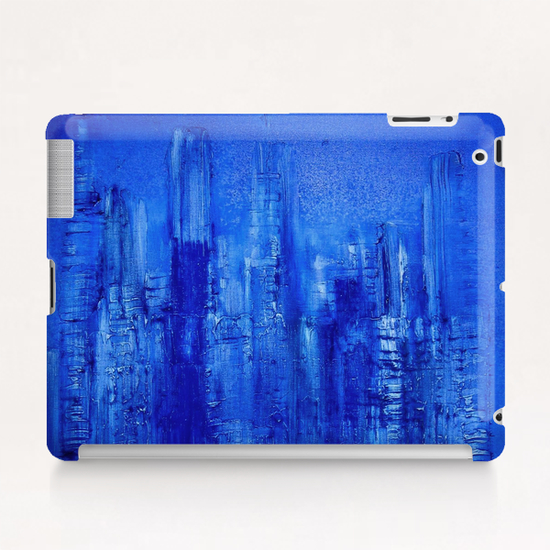 Blue construction Tablet Case by di-tommaso