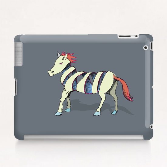 Rock Zebra Tablet Case by Alex Xela