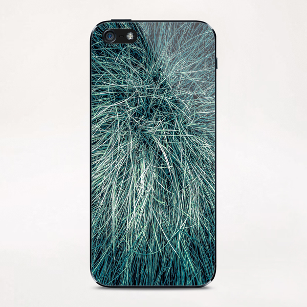 green silky grass texture background iPhone & iPod Skin by Timmy333
