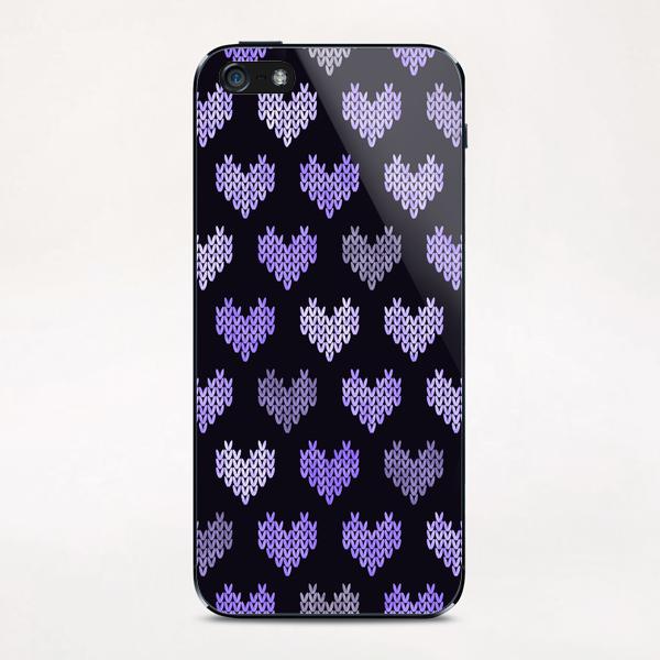 Colorful Knitted Hearts X 0.2 iPhone & iPod Skin by Amir Faysal