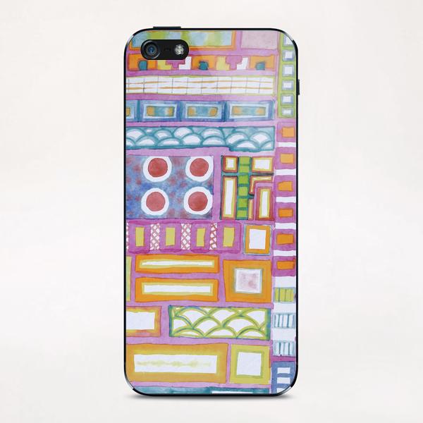 Filled Pink Grid iPhone & iPod Skin by Heidi Capitaine