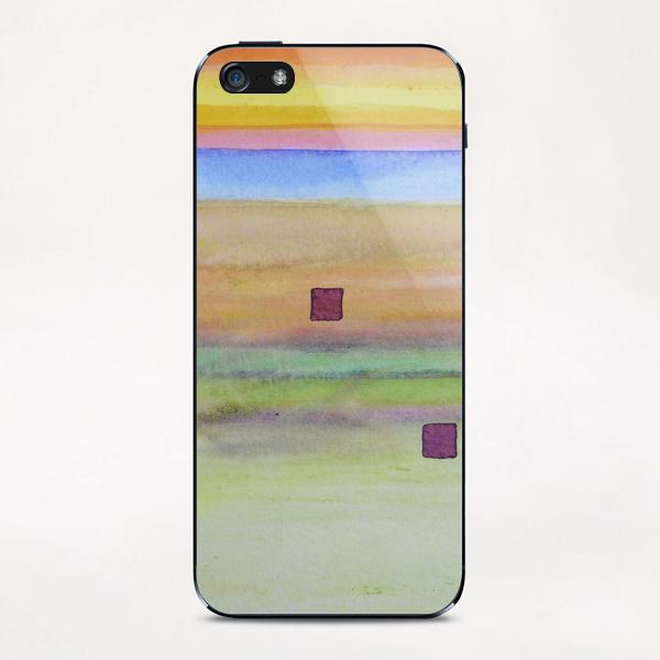 Romantic Landscape combined with Geometric Elements iPhone & iPod Skin by Heidi Capitaine