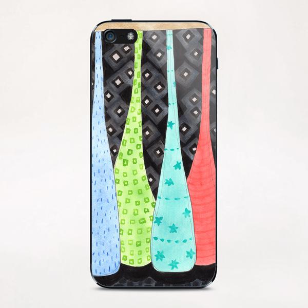 Six Hanging patterned Sculptures  iPhone & iPod Skin by Heidi Capitaine