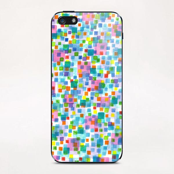 Pink beneath Square-Confetti  iPhone & iPod Skin by Heidi Capitaine