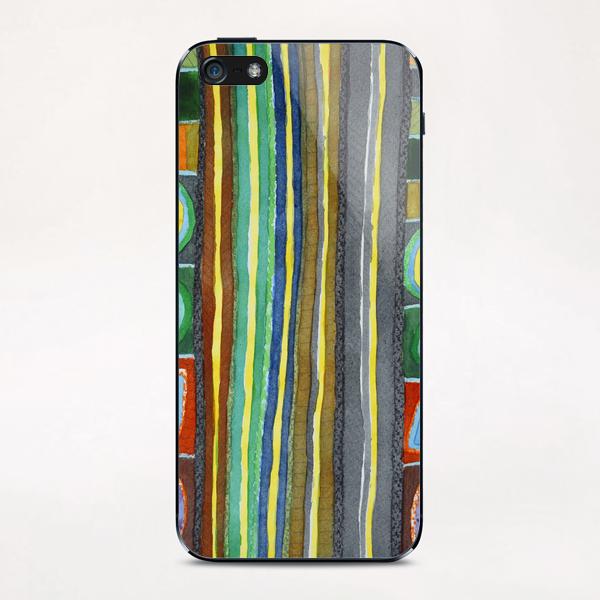 Symmetrical Bordered Stripes iPhone & iPod Skin by Heidi Capitaine