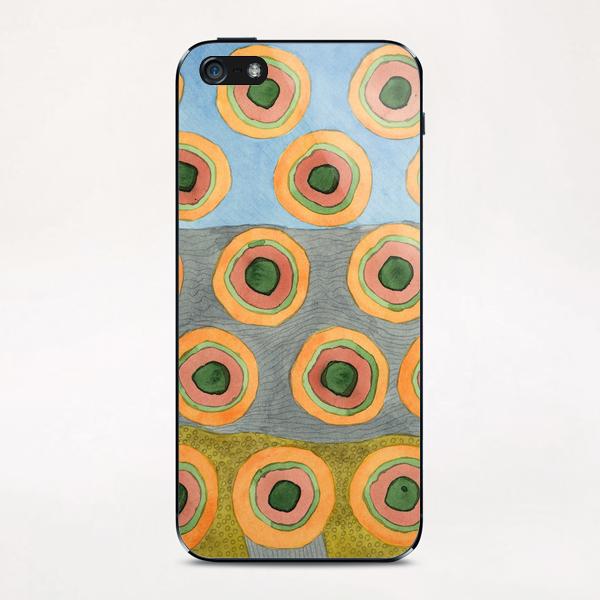 Circles in Front of the Beach  iPhone & iPod Skin by Heidi Capitaine
