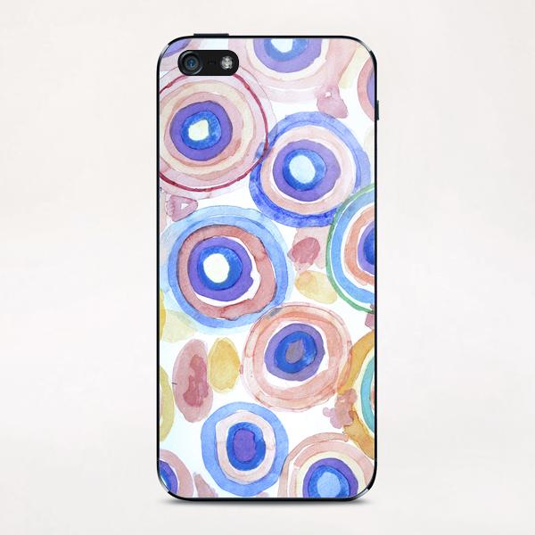 Picturesque Pastel Circles Pattern  iPhone & iPod Skin by Heidi Capitaine