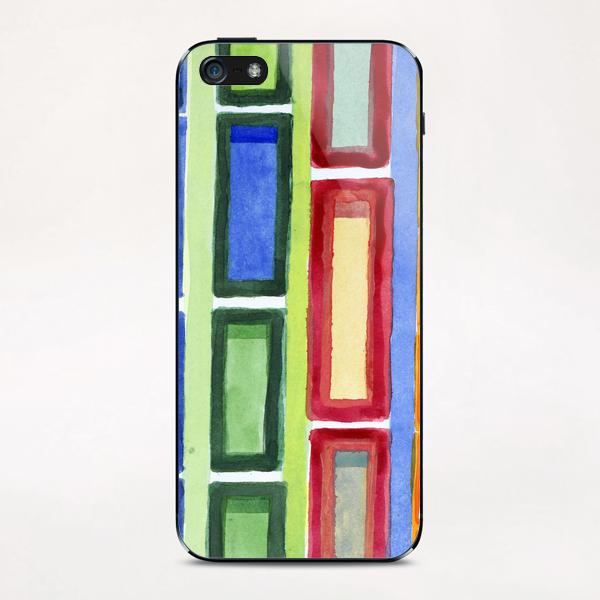 Narrow Frames in Vertical Rows Pattern iPhone & iPod Skin by Heidi Capitaine