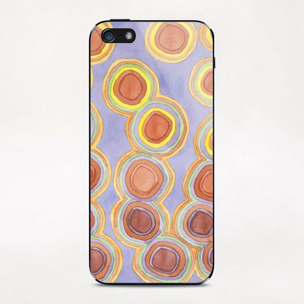 Growing Chains of Circles  iPhone & iPod Skin by Heidi Capitaine