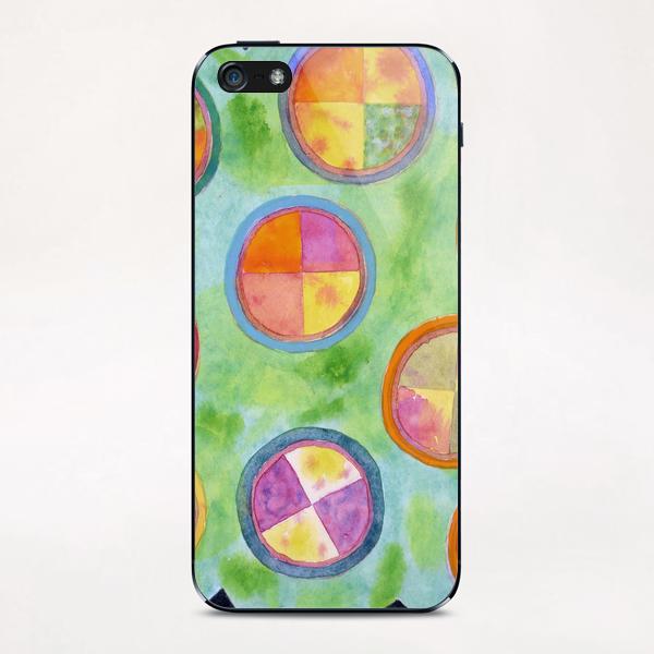 Mixed Colorful Colors in Circles  iPhone & iPod Skin by Heidi Capitaine