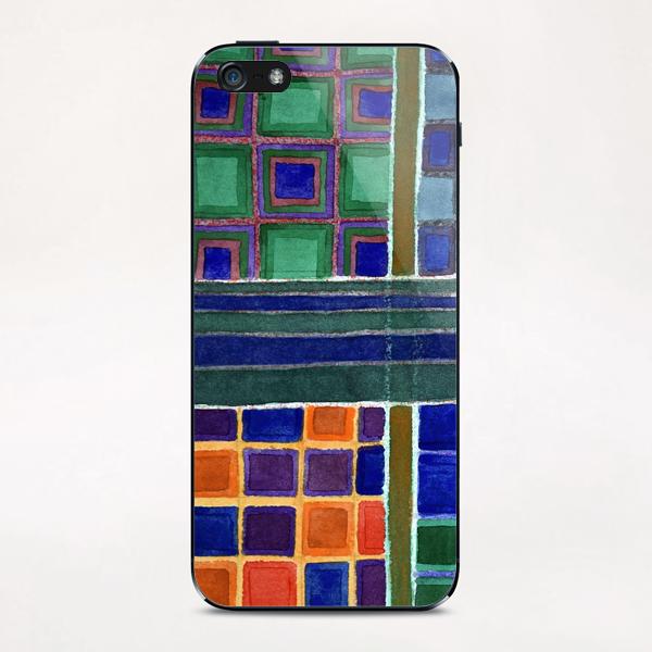 Four Squares Check Pattern iPhone & iPod Skin by Heidi Capitaine