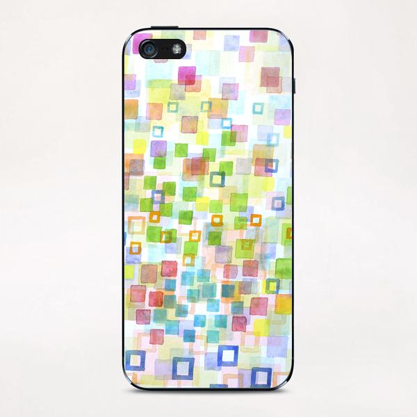 Raining Squares and Frames iPhone & iPod Skin by Heidi Capitaine