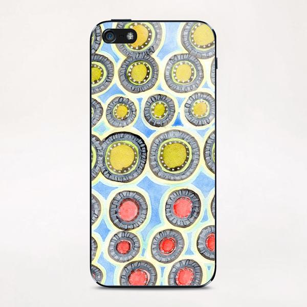 Yellow and Red Sunshine Pattern  iPhone & iPod Skin by Heidi Capitaine
