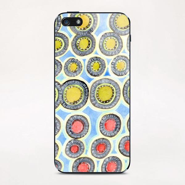 Yellow and Red Sunshine Pattern  iPhone & iPod Skin by Heidi Capitaine