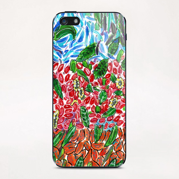 Fruits with Leaves Pile  iPhone & iPod Skin by Heidi Capitaine