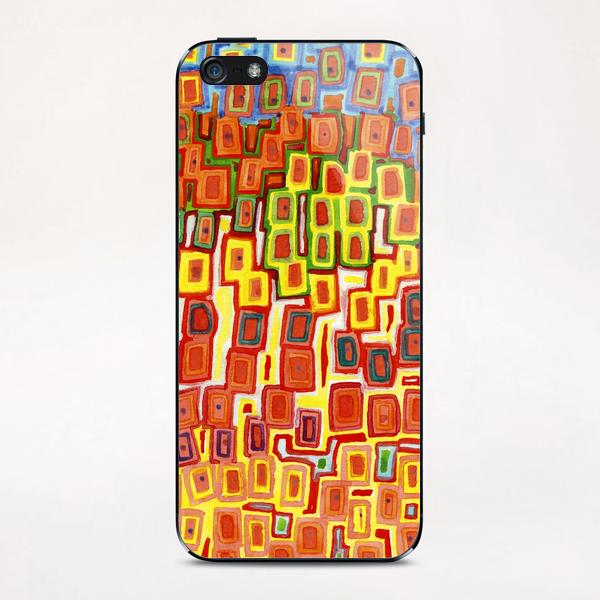Squeezed together Squares Pattern  iPhone & iPod Skin by Heidi Capitaine