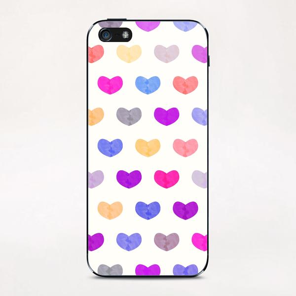 Cute Hearts #2 iPhone & iPod Skin by Amir Faysal