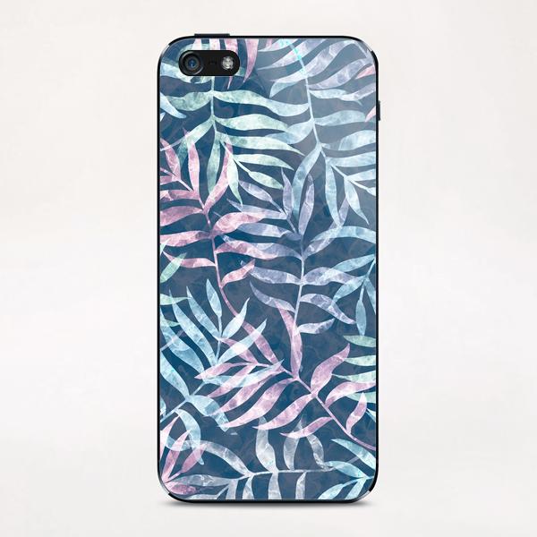 Watercolor Tropical Palm Leaves X 0.6 iPhone & iPod Skin by Amir Faysal