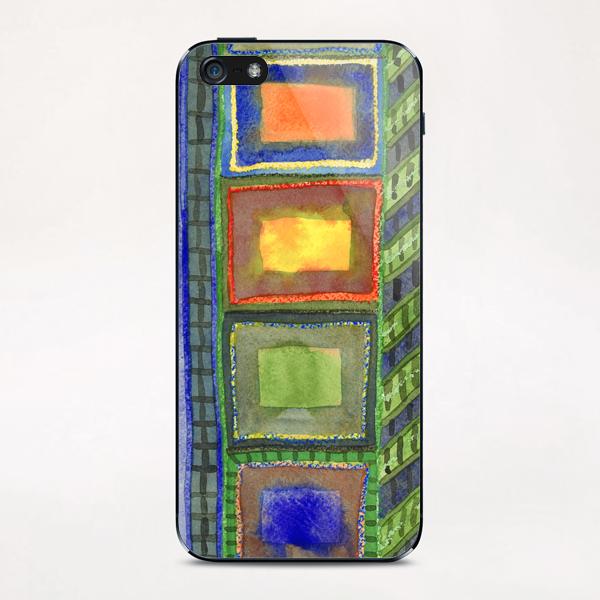 Fiery Places in a Tall Building  iPhone & iPod Skin by Heidi Capitaine