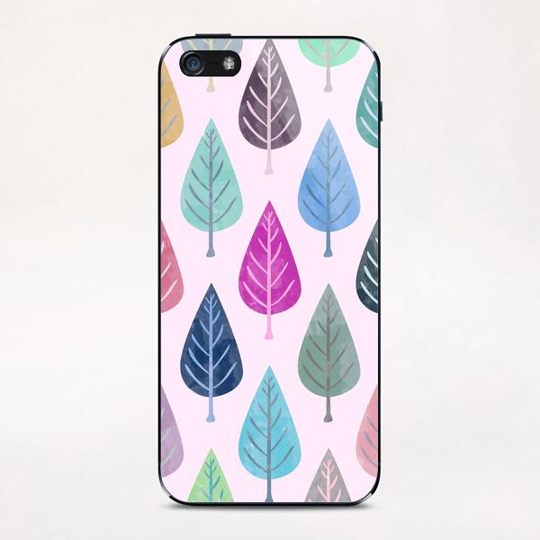 Watercolor Forest Pattern X 0.2 iPhone & iPod Skin by Amir Faysal
