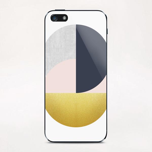 Golden and geometric art iPhone & iPod Skin by Vitor Costa