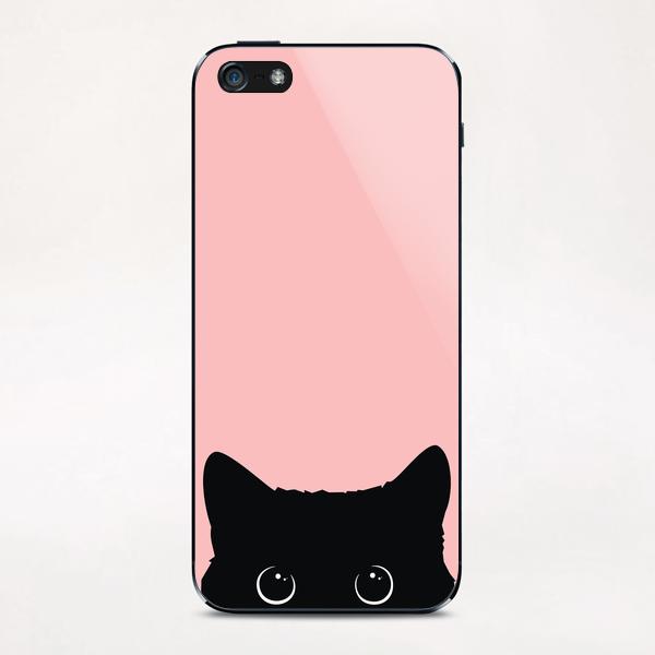 Black Cat iPhone & iPod Skin by Vitor Costa