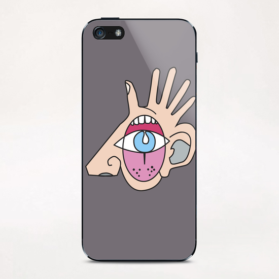 The five senses mask iPhone & iPod Skin by Yann Tobey