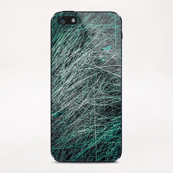 green silky grass texture abstract iPhone & iPod Skin by Timmy333