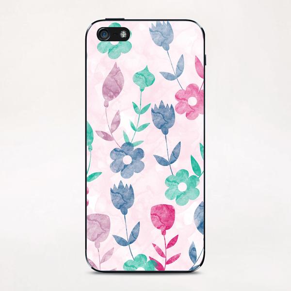 Watercolor Floral X 0.8 iPhone & iPod Skin by Amir Faysal