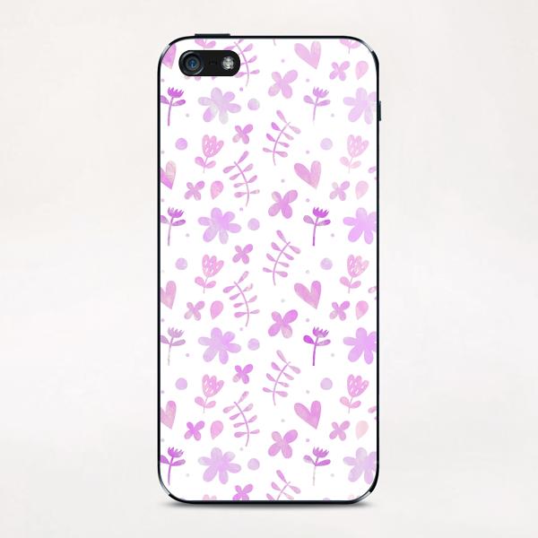 LOVELY FLORAL PATTERN X 0.7 iPhone & iPod Skin by Amir Faysal