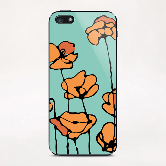 American Poppies 1 iPhone & iPod Skin by Vic Storia