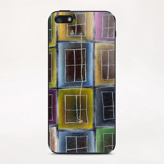 Enfants à la fenêtre iPhone & iPod Skin by Kapoudjian