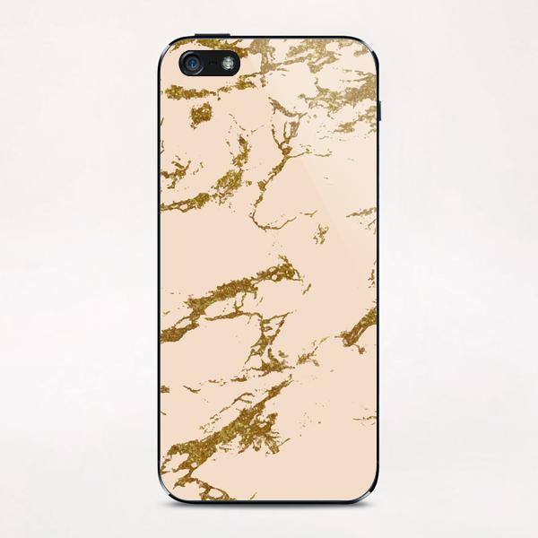 Blush & Gold Marble iPhone & iPod Skin by Uma Gokhale