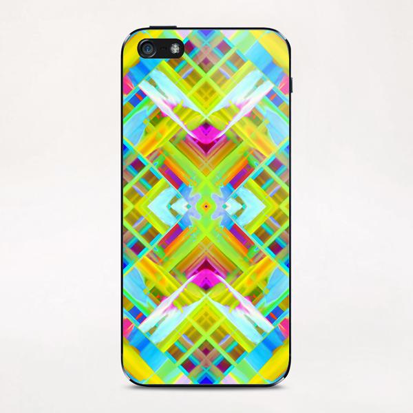 Colorful digital art splashing G471 iPhone & iPod Skin by MedusArt