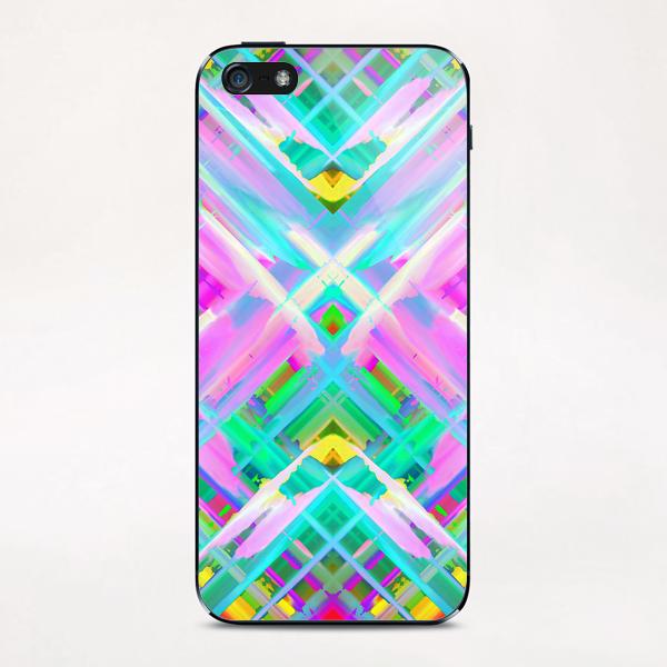 Colorful digital art splashing G473 iPhone & iPod Skin by MedusArt