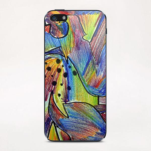 Foule multicolore iPhone & iPod Skin by Denis Chobelet