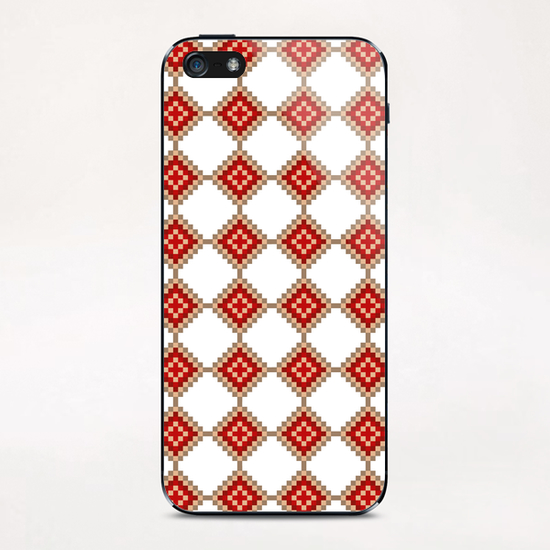 Pixelated Christmas iPhone & iPod Skin by PIEL Design