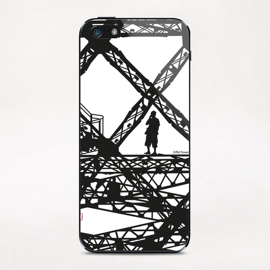 Eiffel tower #3 iPhone & iPod Skin by Denis Chobelet