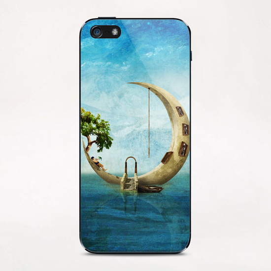 Home Sweet Moon iPhone & iPod Skin by DVerissimo