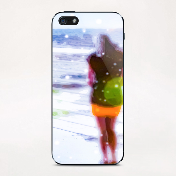 standing alone at the beach with summer light iPhone & iPod Skin by Timmy333