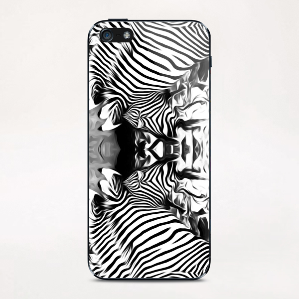 zebras in black and white iPhone & iPod Skin by Timmy333